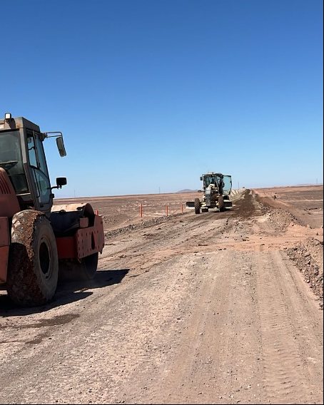 Maquinaria en conservación de caminos
